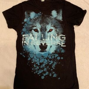 Falling in Reverse wolf band tee shirt